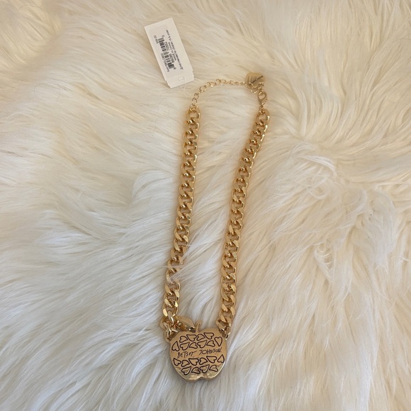 Betsey Johnson Gold Apple Jewelry Set with Red & Green Accents - Picture 6 of 17